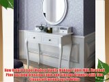 New Oxford Street Modern Vanity Makeup Table MDF Brushed Pine Dazzling Dressing Table and Storage