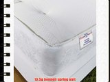 Hf4you White Memory Soft Divan Bed - 4ft 6 Double - 2 Drawers Same Side - No Headboard