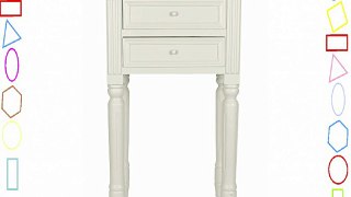 Set of Two Pretty Ivory Bedside Tables with Drawers.