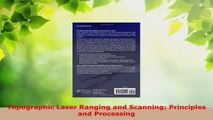 PDF Download  Topographic Laser Ranging and Scanning Principles and Processing PDF Full Ebook