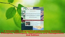 PDF Download  2 Volume Set Geographical Information Systems Principles Techniques Applications and Download Online