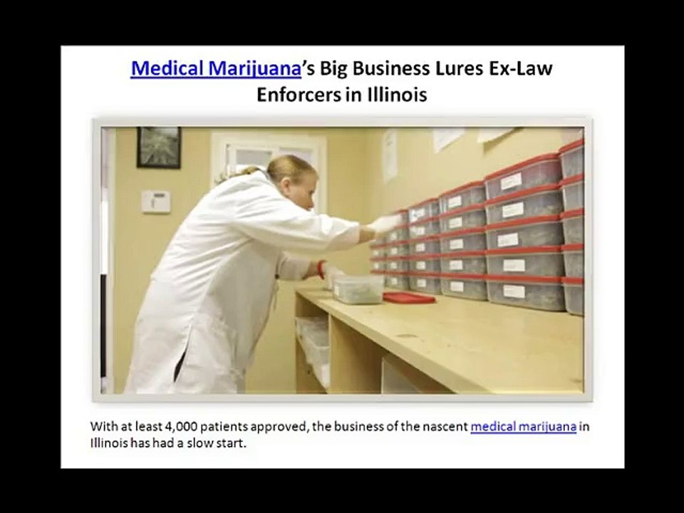 Medical Marijuana’s Big Business Lures Ex-Law Enforcers in Illinois