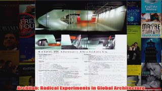 Archilab Radical Experiments in Global Architecture