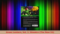 PDF Download  Green Lantern Vol 1 Sinestro The New 52 Read Full Ebook