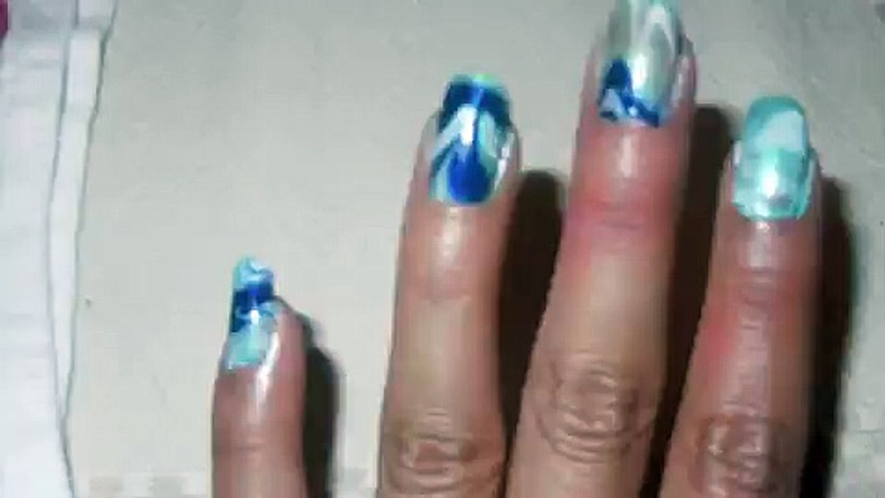 Nail Polish Marbling Technique