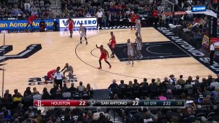 Manu Ginobilis Bullet Pass | Rockets vs Spurs | January 2, 2016 | NBA 2015-16 Season