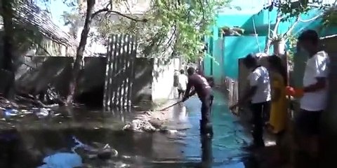 பீர்க்கன்கரணை துப்புரவுப் பணியில் சீமான் _ Seeman Flood Relief Works in Peerkankaranai