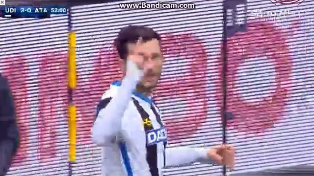 Stipe Perica Scored From Offside 2:0 | Udinese vs Atalanta Bergamo (Serie A) 06.01.2016 HD