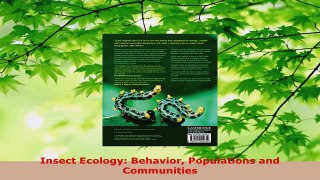 Read  Insect Ecology Behavior Populations and Communities PDF Online