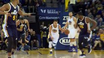 Steph Curry Puts Derrick Favors in the Blender