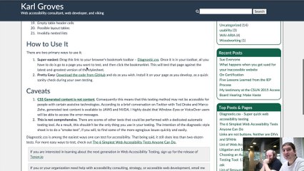 Diagnostic.css un snippet super simple pour tester l’accessibilité de votre site