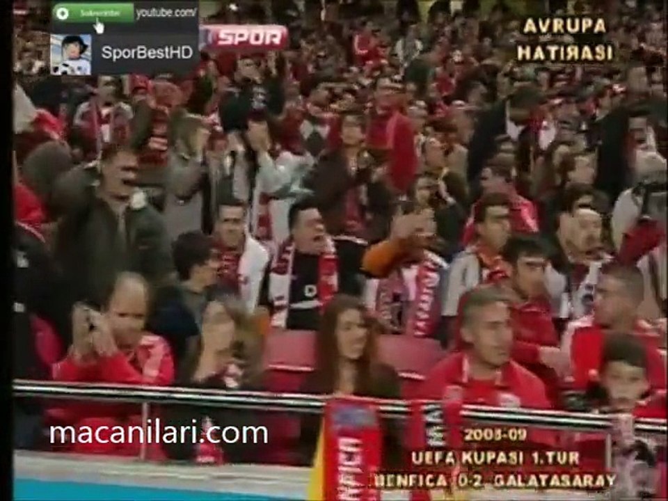 06.11.2008 - 2008-2009 UEFA Cup Group B Matchday 2 Benfica 0-2 Galatasaray