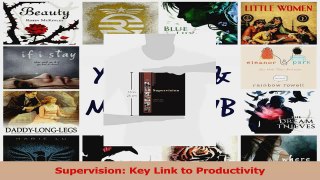 PDF Download  Supervision Key Link to Productivity Download Online