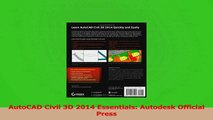 PDF Download  AutoCAD Civil 3D 2014 Essentials Autodesk Official Press Download Online
