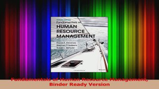 PDF Download  Fundamentals of Human Resource Management Binder Ready Version Read Online