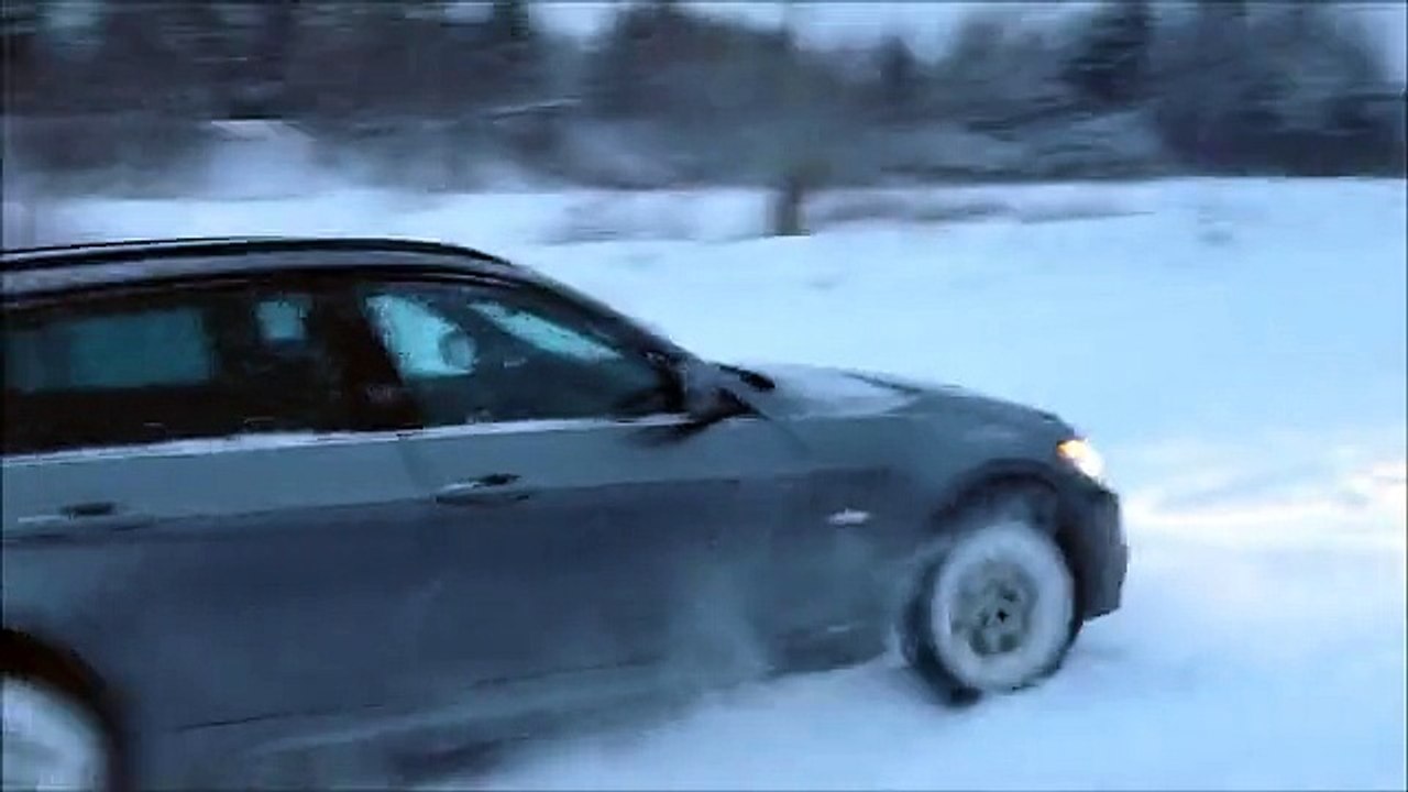 Schneegestöber Bmw vs. Mitsubishi