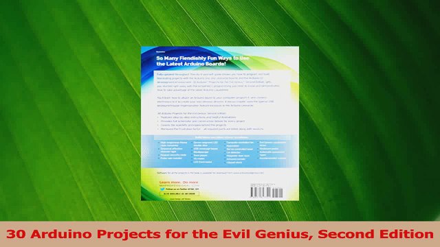 PDF Download 30 Arduino Projects for the Evil Genius Second Edition Download Full Ebook