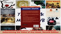 PDF Download  Investment Valuation Tools and Techniques for Determining the Value of Any Asset Second PDF Online