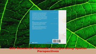 Read  GIS Research Methods Incorporating Spatial Perspectives PDF Online