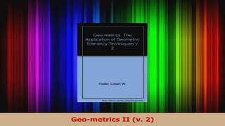 PDF Download  Geometrics II v 2 Read Full Ebook