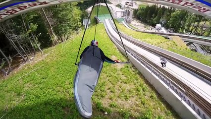 Ski gliding w/ Peter Prevc