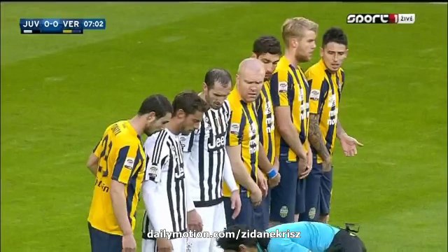 Paulo Dybala 1-0 Free-Kick HD Juventus v. Hellas Verona 06.01.2016 HD