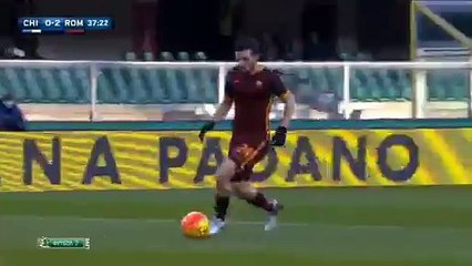 Alessandro Florenzi Goal - Chievo 0 - 2 AS Roma - 06/01/2016