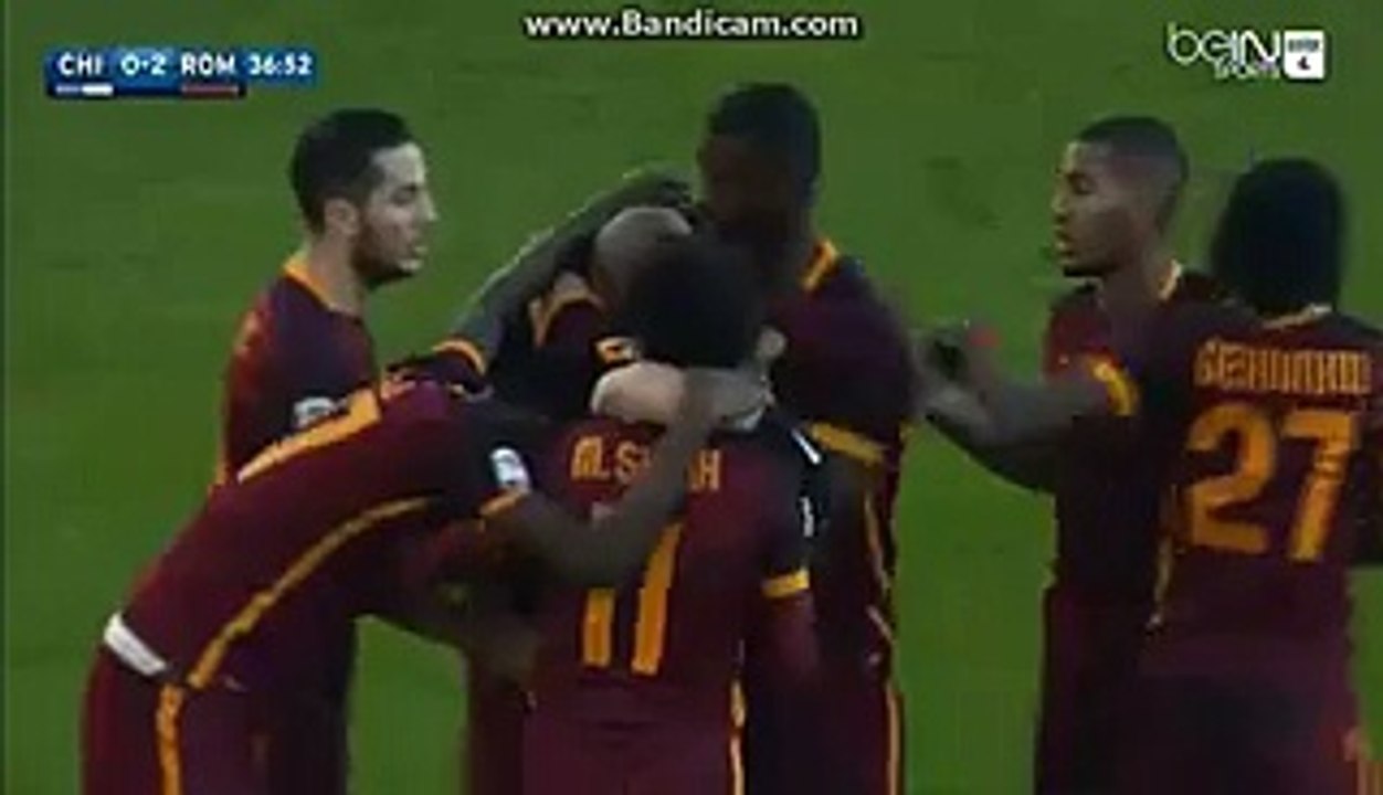 Alessandro Florenzi Amazing GOAL Chievo 0-2 As Roma Serie A