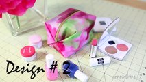 DIY Pencil Case & Makeup Bag {No Sew & Sew} by ANNEORSHINE