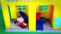 Peppa Pig Blocks Mega House Play Doh Muddy Puddles George Construction Set Stop Motion Dis