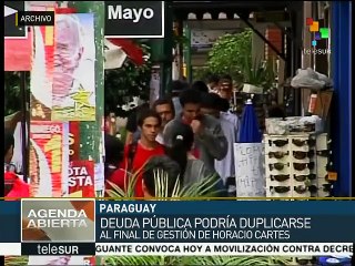 Deuda pública de Paraguay podría duplicarse para 2018