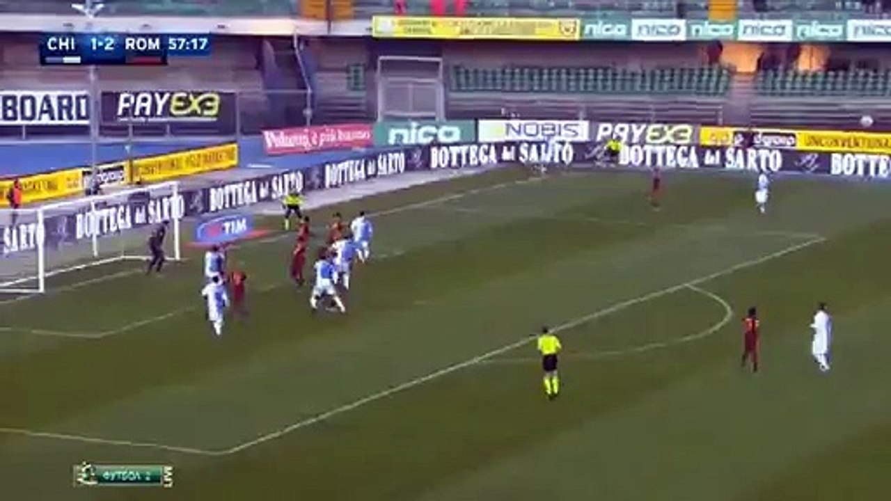 Dario Dainelli Goal - Chievo 2 - 2 AS Roma - 06...