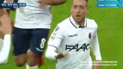 0-1 Emanuele Giaccherini - AC Milan v. Bologna 06.01.2016 HD