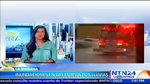 Fenómeno del niño provoca inundaciones y caos vehicular en California