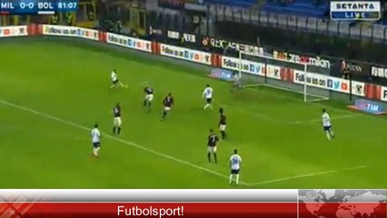 0-1 goal Emanuele Giaccherini Serie A Italy  AC Milan 0 - 1 Bologna 06.01.2016