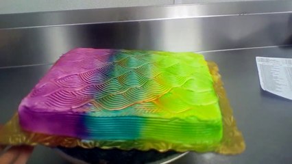 Color changing cake icing technique 2016 (Magic)