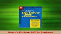 PDF Download  Murachs SQL Server 2005 for Developers Read Online