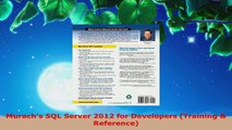 Download  Murachs SQL Server 2012 for Developers Training  Reference EBooks Online