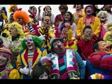 People Dressed Clown Convention in Mexico - Funniest Festival