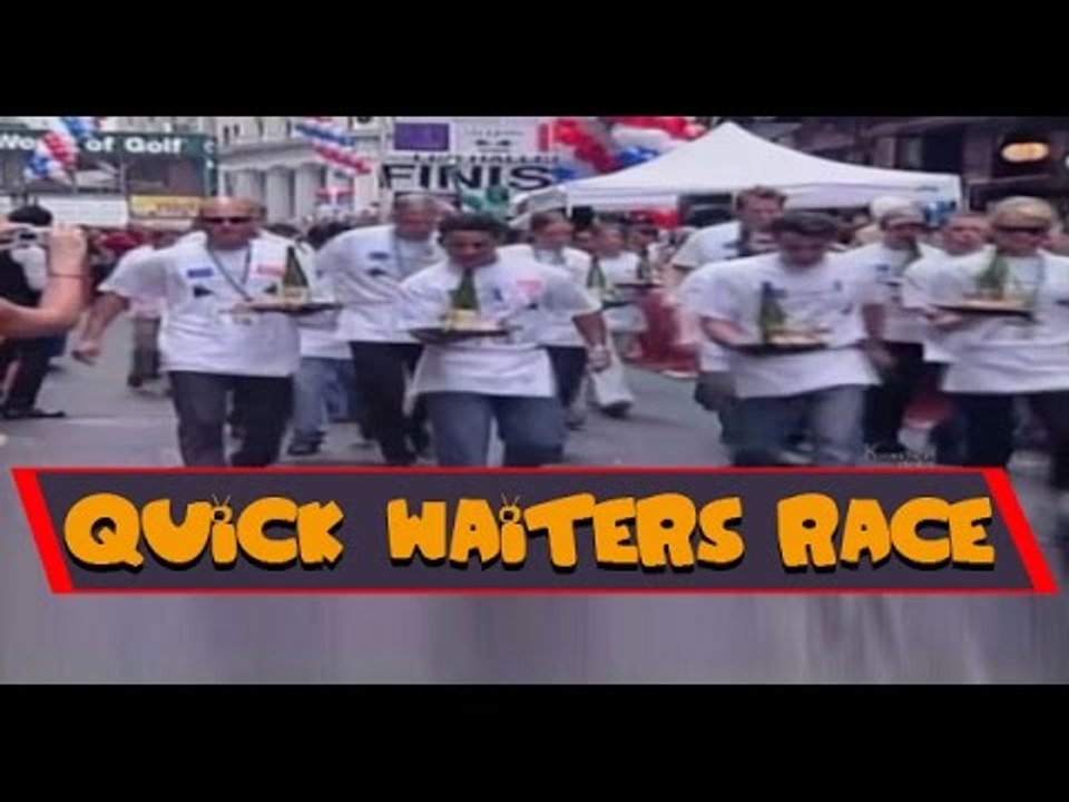 Funny Quick Racing Waiters Competition
