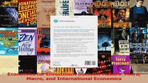 PDF Download  Economics for Investment Decision Makers Micro Macro and International Economics PDF Online