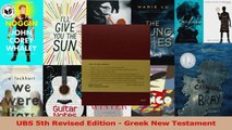 PDF Download  UBS 5th Revised Edition  Greek New Testament PDF Online