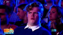 La tête d'un spectateur dans Australias Got Talent