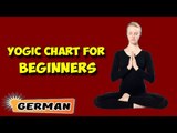 Yoga für Anfänger | Yoga for Beginners | Yogic Chart & Benefits of Asana in German