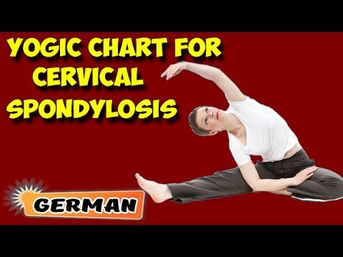 Yoga für zervikale Spondylose | Yoga For Cervical Spondylosis | Yogic Chart of Asana in German