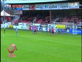 اهداف مباراة ( ميرانديس 1-1 ديبورتيفو لاكورونا ) الدورى الاسباني