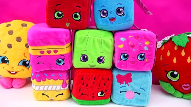 8 Shopkins SCENTED Cuddle Cubes ⓈⒺⒶⓈⓄⓃ 1 Plushies Plush Blocks Toy Review Video Cookieswir