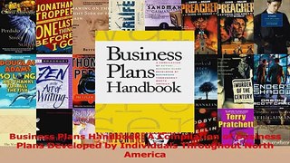 PDF Download  Business Plans Handbook A Compilation of Business Plans Developed by Individuals Read Online
