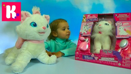 Барби Блиса интерактивная кошечка игрушка с короной и аксессуарами Barbie toy kitten Blisa unboxing
