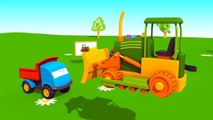 Leo der neugierige Lastwagen baut einen Bulldozer! Animation zum lernen für Kinder